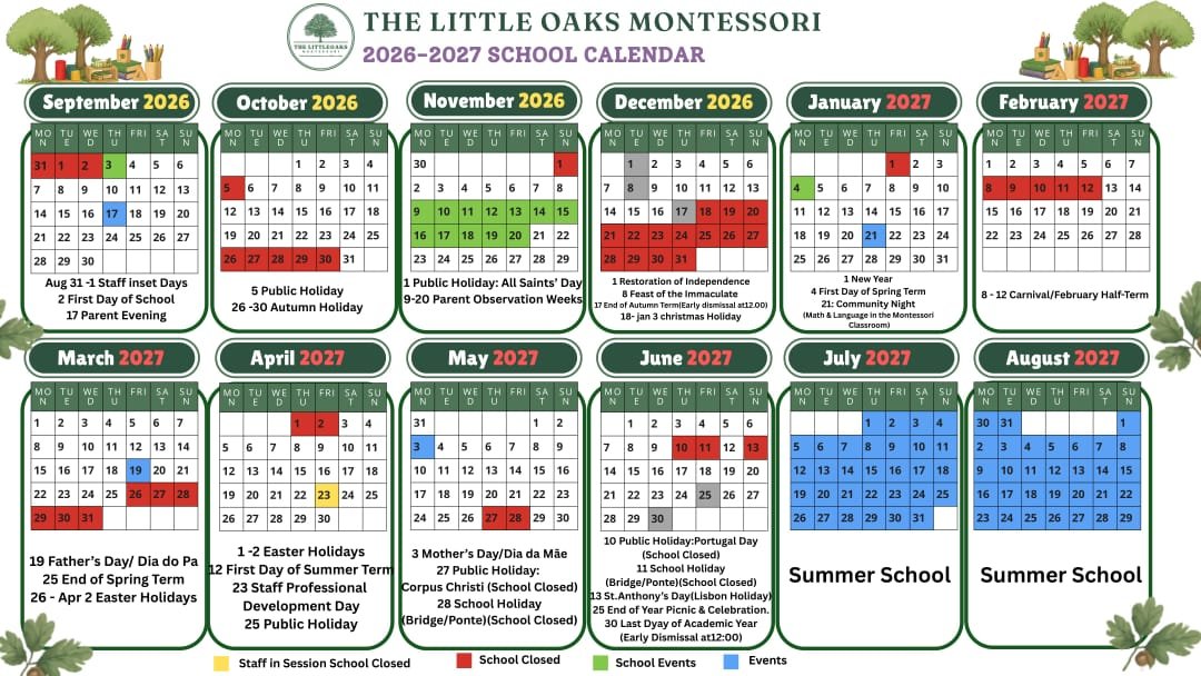 2026-2027 academic calendar